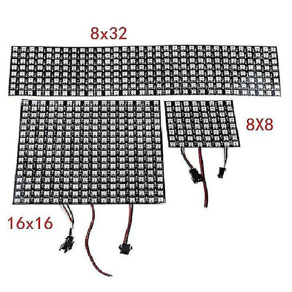 Matrix Färgglad LED Pixel Modul Ljus 8*8