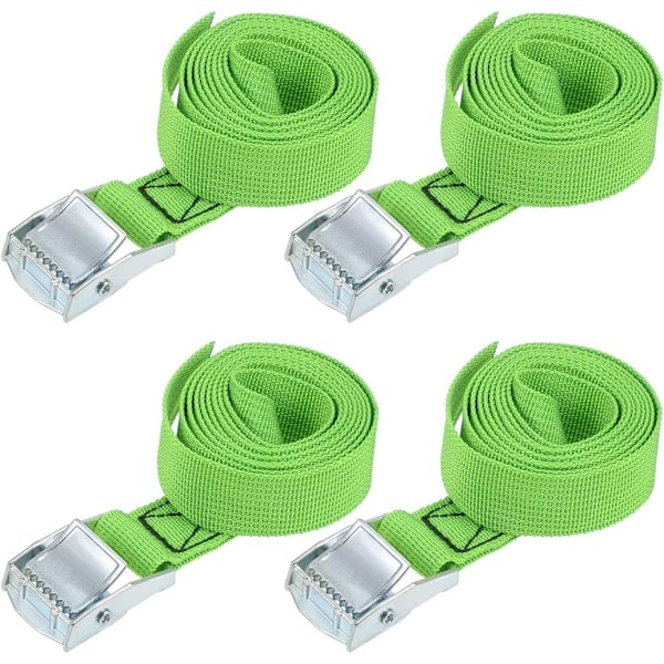 4-pack Spännband med Spännspärr, Lashing Strap 25mm*1m 550lb 2