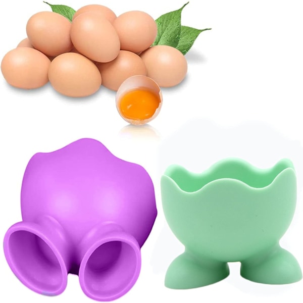 #Fargerike Posjert Egg Kopper Kjøkken, (Fargerike 6) Barne Silikon#