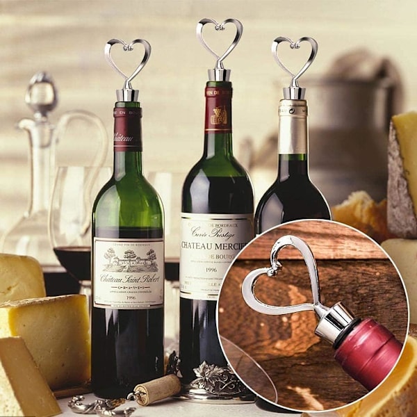 Vinstop, 3 stk. Vinstop Vin Flaskestop Champagne
