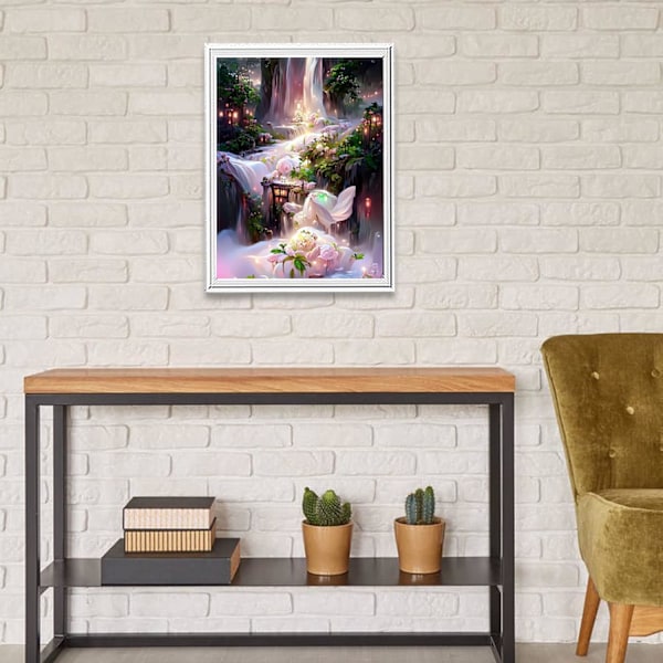 Diamantmålning, DIY 5D Diamantmålning efter siffror Kit, Blomma