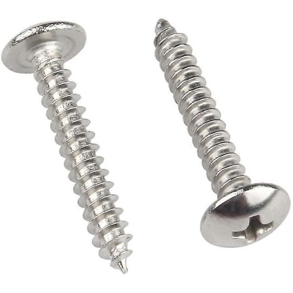 Ristikantaruuvit - M5-25 Metallit Ruostumaton teräs Soikea pyöreä pää Kiinnikkeet Terävä