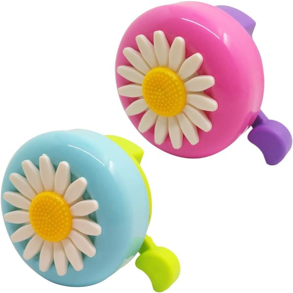 #2 stycken barncykelklockor, småbarnscykeltillbehör Blommor Bi#