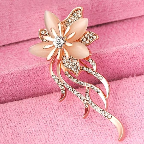 Brosch med kattöga för kvinnor skapad av Brooch chic wedding b