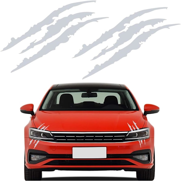 #Hvid - Reflekterende Bilsticker Vandafvisende Forlygte Sticker Moto#