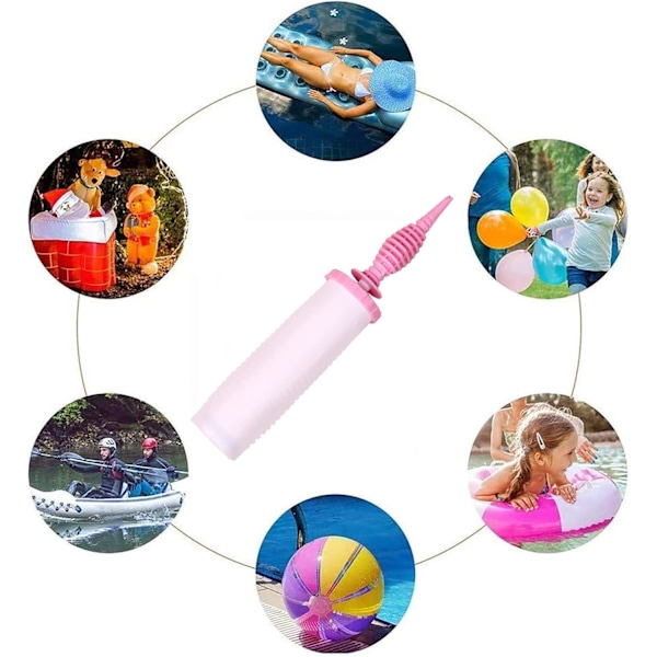 #Ballongpump, Manuell Ballonguppblåsare Dubbelverkande Rac#