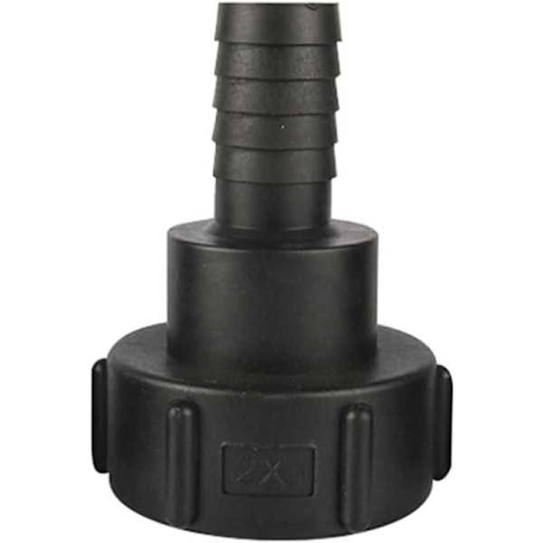 IBC-säiliön letkuliitäntä 60 mm tuonti karkea kierre 25 mm puutarhaletkulle