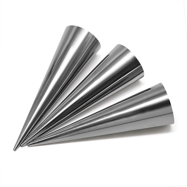 8,7*2,6cm - Dansk Rustfrit Stål Konisk Bageform Puffed Cr