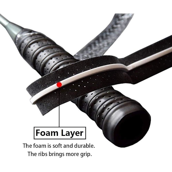 #Anti-slip superabsorberende badmintonketchergreb#