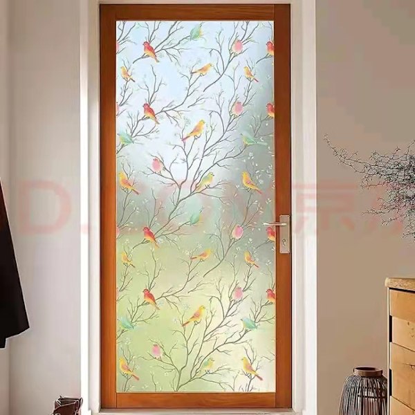#Dekorativ fönsterfilm för frostat glas, statisk, 45 x 100 cm#