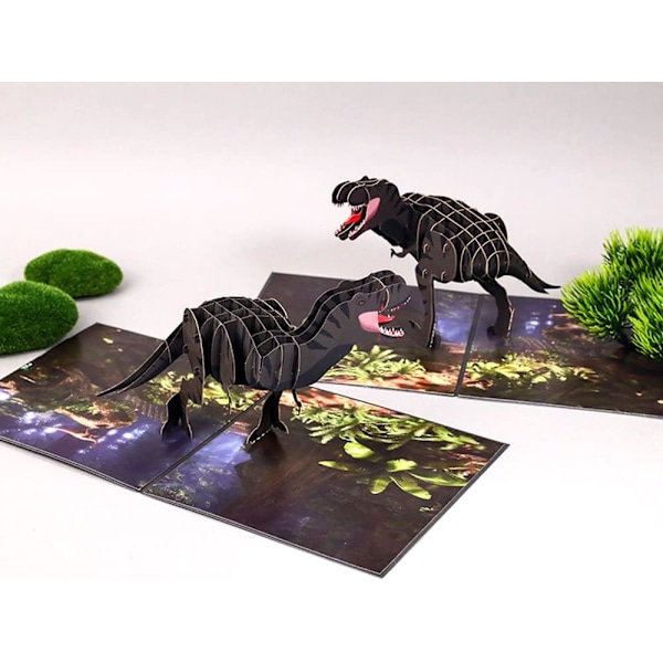 #3D Pop Up, Tyrannosaurus [Syntymäpäiväkortti] [Tervehdykortti] [Valmistujaiskortti]