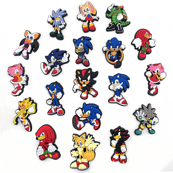 #Kenkäkoristeet 20kpl Sonic Hedgehog Sonic Hole -kengät kenkänapit so#
