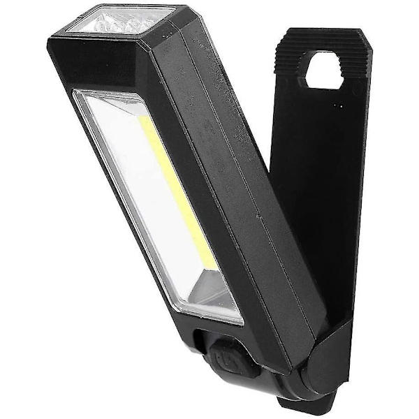 3w Cob Led Arbetslampa Ficklampa Ficklampa Ficka Magnetisk Krok Hängande Lampa För Utomhuscamping Vandring