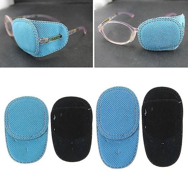 #6 st Amblyopia Ögonlappar För Glasögon Barn Strabismus Lat Öga T#