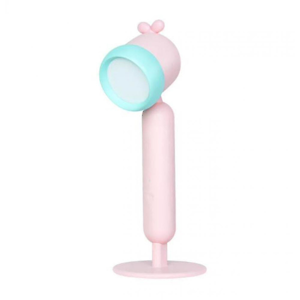 Lasten Söpö Ja Hauska USB-lataus Oppiminen Lukuvalaisin (pinkki)