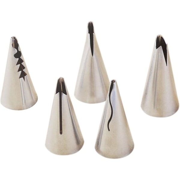 #5 stk Russiske Tulip Icing Piping Dyser Tips Bakverk Kake Dekorasjon#