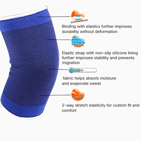 #Knäskydd - Lätt Elastisk Ärm Kompressionsbandage#