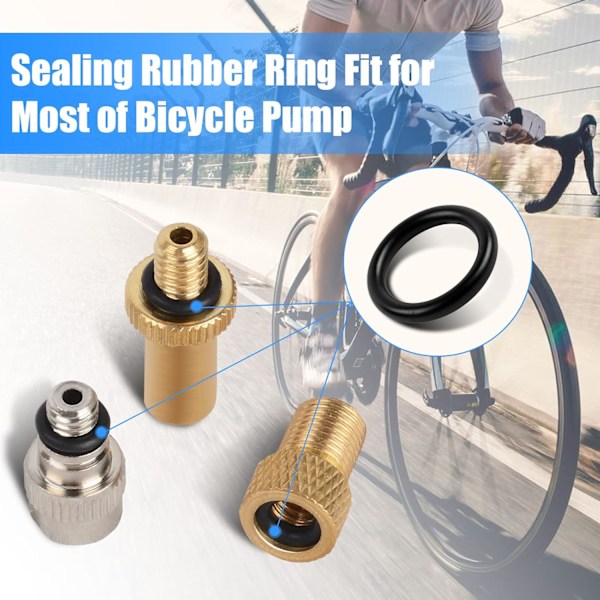 #Cykelpumpe Ventiladaptere (12 stk) Stik, Ventiladapter Bi#