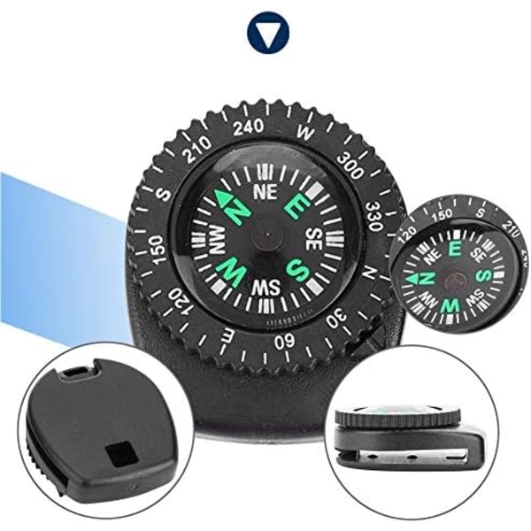 #2 st Handledskompasser, Bärbar Navigationskompass med Armband W#