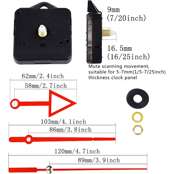 #Urværksbevægelse Spind Quartz DIY Urværksreparation Værktøj,#