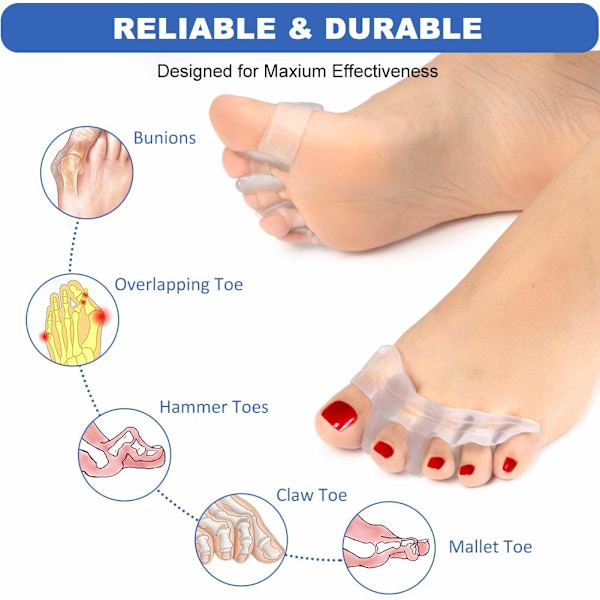 Varvasväli, 1 pari Hallux Valgus -varvasgeeli korjaaja vasara varvas