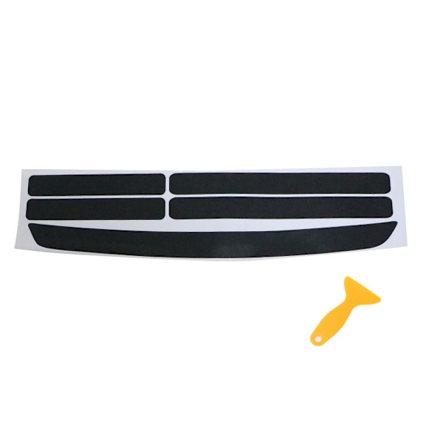 Musta 5 kpl 4D Hiilikuitu Tarra Liimakalvo Auton Oven Kynnykselle