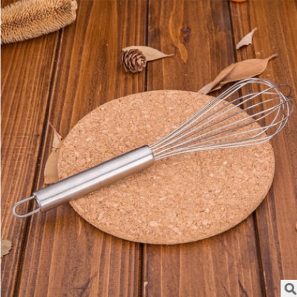 24cm Rostfritt Stål Tjock 8 Tråds Visp, Silver