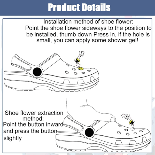 #10 Stykker 3D Clog-Sandaler Pynt (Enhjørning), Sko Charms, Søde Sko#