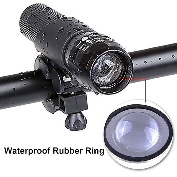 #Kraftig cykellygte, teleskopisk fokus, tre-lumen zoom,#