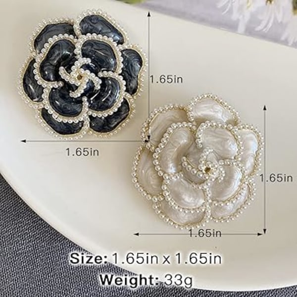 2 kpl Kukkakoriste Neula Pin Terälehti Elegantti Hieno Taide Koriste Neula