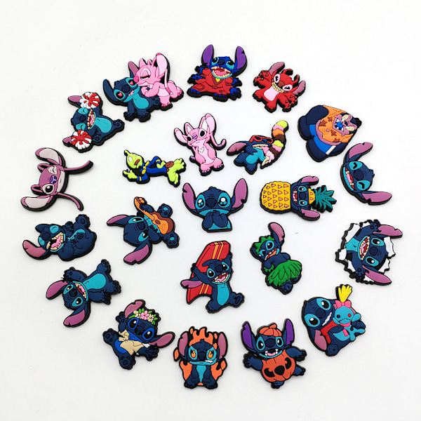 #22 Stykker 3D Klogsandaler Pynt, Sko Charms, Søde Sko Pynt#