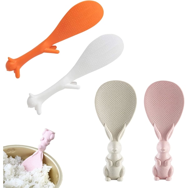 2 stk. Non-stick Ris Skeer, Egern Ris Skeer Kanin Formet Ris