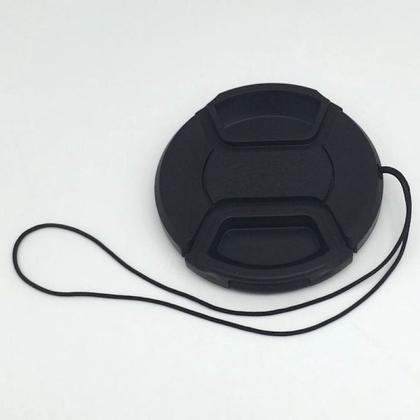 #49mm Objektivhette 2-pakning Snap-on Frontkamera Objektivhette for Canon Nik#