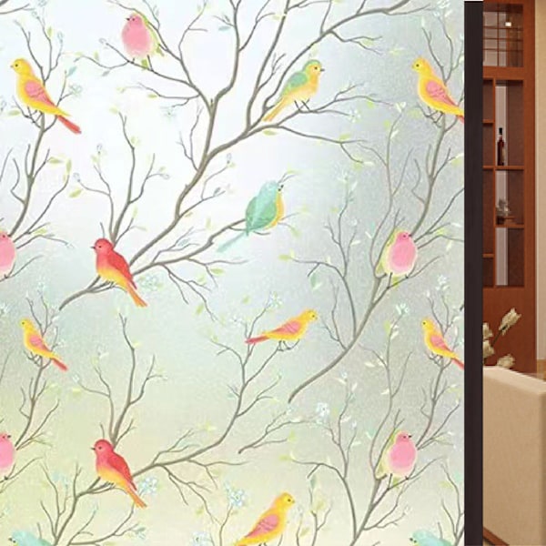 #Dekorativ fönsterfilm för frostat glas, statisk, 45 x 100 cm#