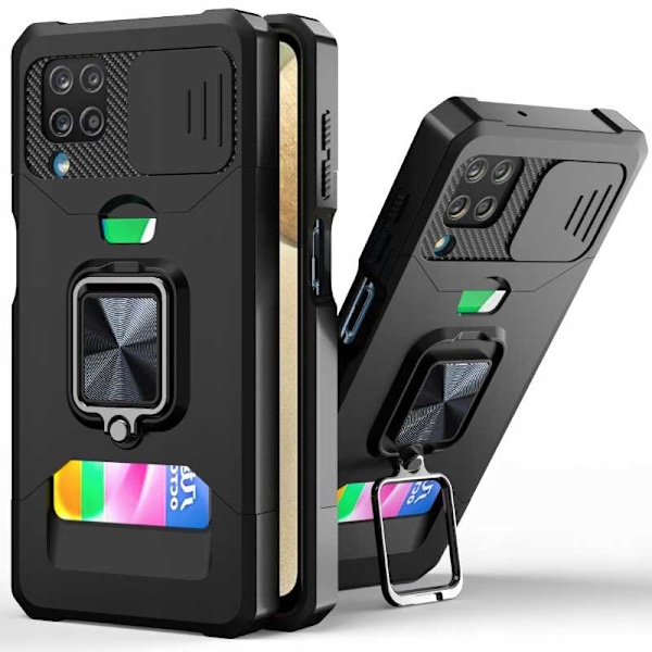 Spacecase Fodral För Samsung Galaxy A12 Svart
