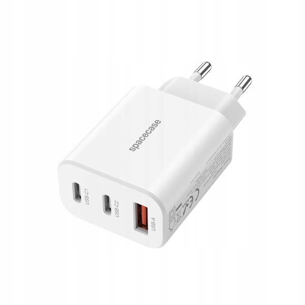 Rymdfall Usb Laddare 30W Piston För Telefon Typ C Vit Sc004W