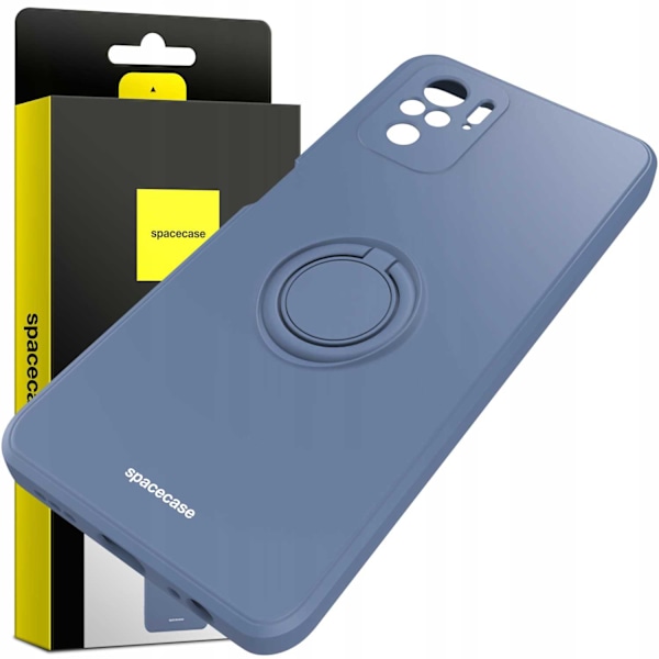 Spacecase Silikonecase Ring För Xiaomi Redmi Note 10 10S Blå