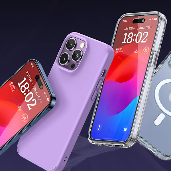 MCDODO EZ PASTE HEARTS GLAS STARKT GLAS FOR IPHONE 15 PLUS-FODRAL