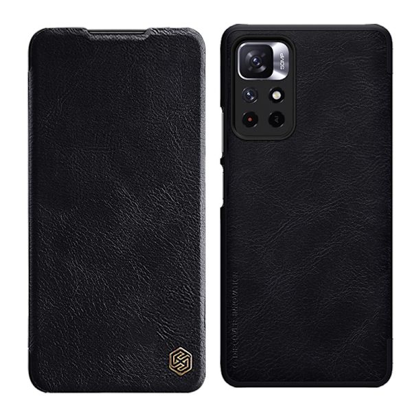 Nillkin Qin Case Case Xiaomi Redmi Note 11T 5G / Note 11S 5G / Note 11 5G (Kina) / Poco M4 Pro 5G Kamera Beskyttende Case Cover Case Flips