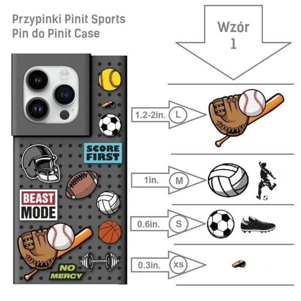 Pinit Sports Pin för Pinit Fodral mönster 1