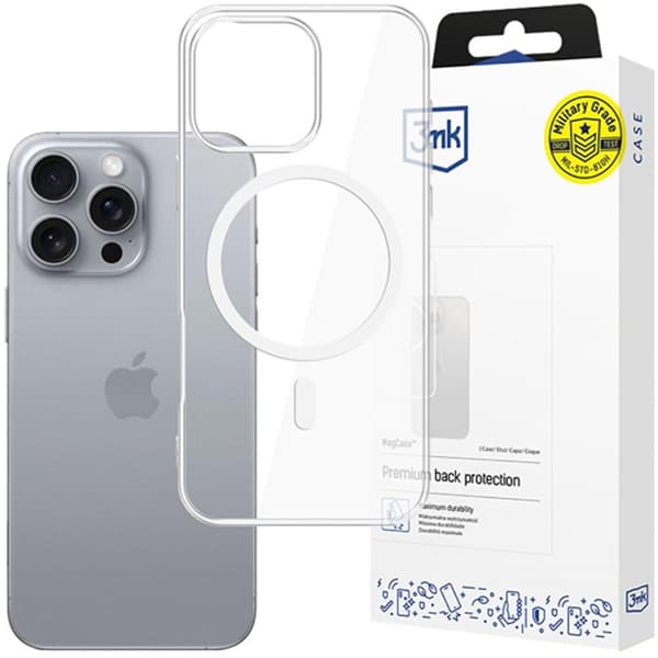 Apple iPhone 16 Pro - 3mk MagCase Transparent
