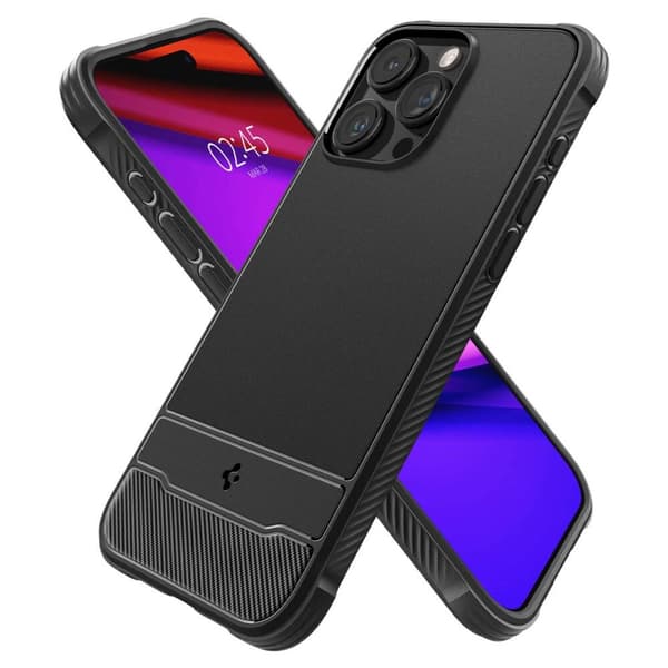 SPIGEN RUGGED ARMOR MAG MAGSAFE IPHONE 15 PRO MAX MATTE SVART