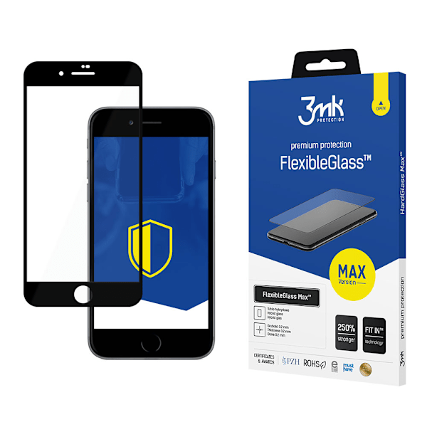 APPLE IPHONE SE 2020/2022 SORT - 3MK FLEXIBLEGLASS MAX