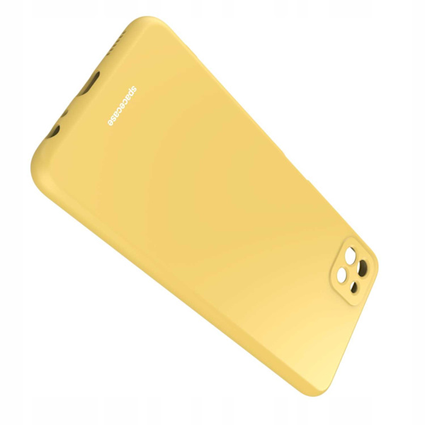 Spacecase Silikonskydd För Samsung Galaxy A22 5G Gul