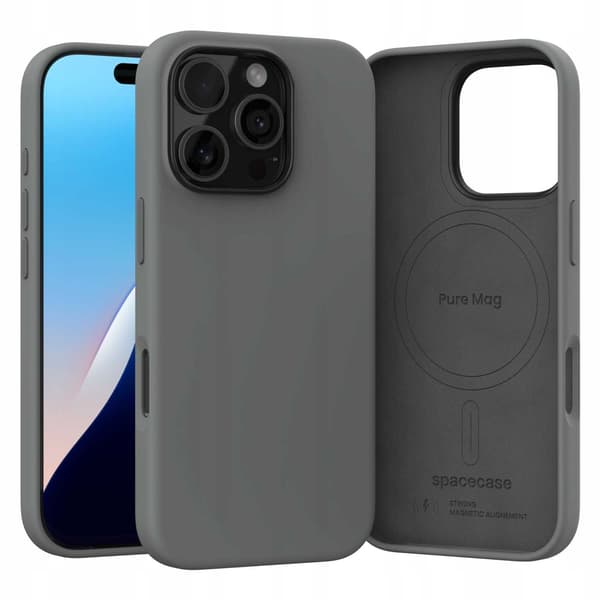 Spacecase Case Cover Till Iphone 16 Pro Pure Mag Grey