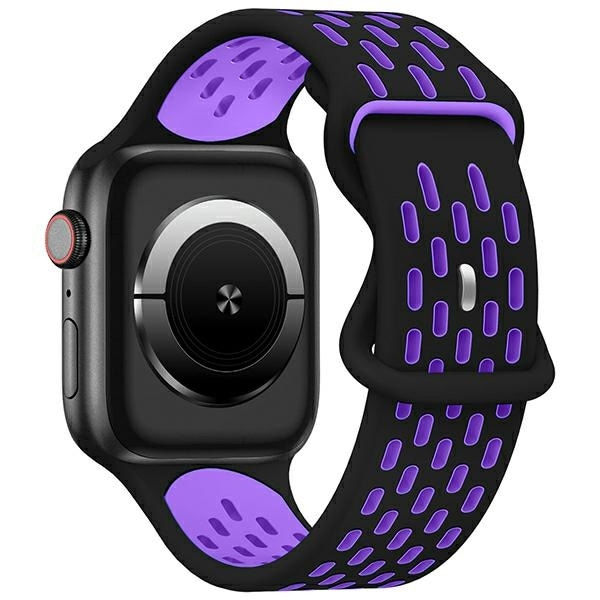 Beline Apple Watch New Sport Silikonrem 38/40/41mm svart och lila svart/lila låda