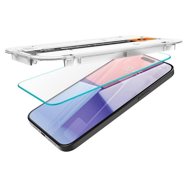 Spigen Glas.tR EZ Fit herdet glass til iPhone 15 Pro Max - 2 stk.