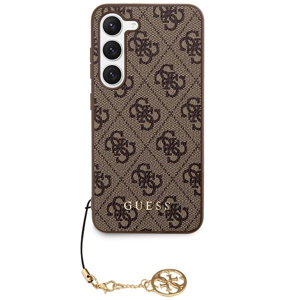 Guess 4G Charms Collection-deksel til Samsung Galaxy A35 - Brun