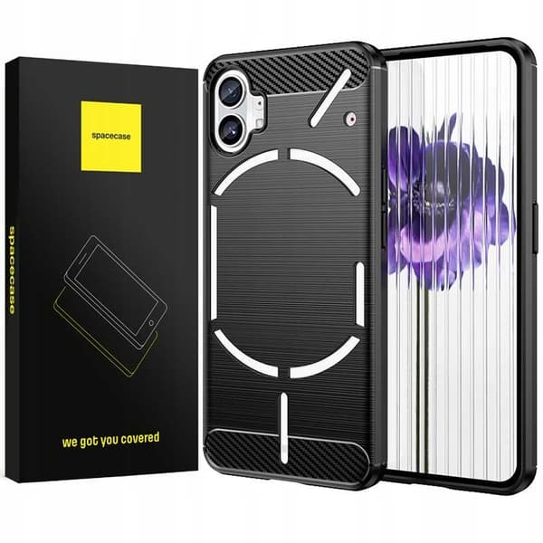 Spacecase Kolfodral För Ingenting Telefon 1 Transparent Fodral