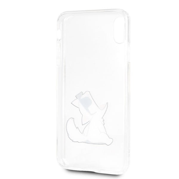 Karl Lagerfeld KLHCI65CFNRC iPhone Xs Max hårdfodral transparent Choupette Fun